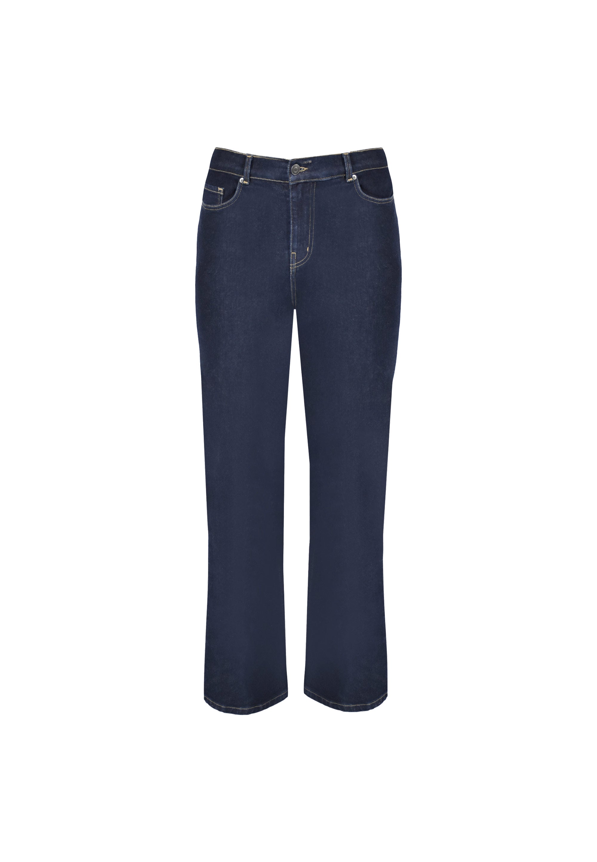 Petite Dark Indigo Bootcut Comfort Jeans - Main Image