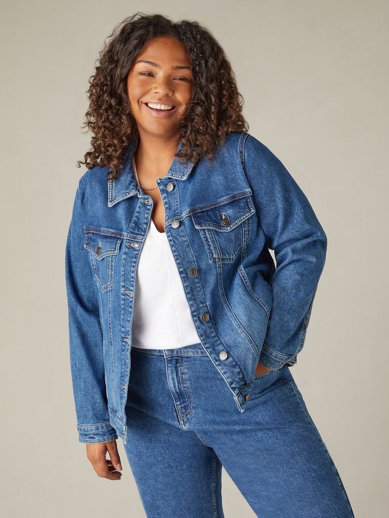 Mid Blue Denim Jacket