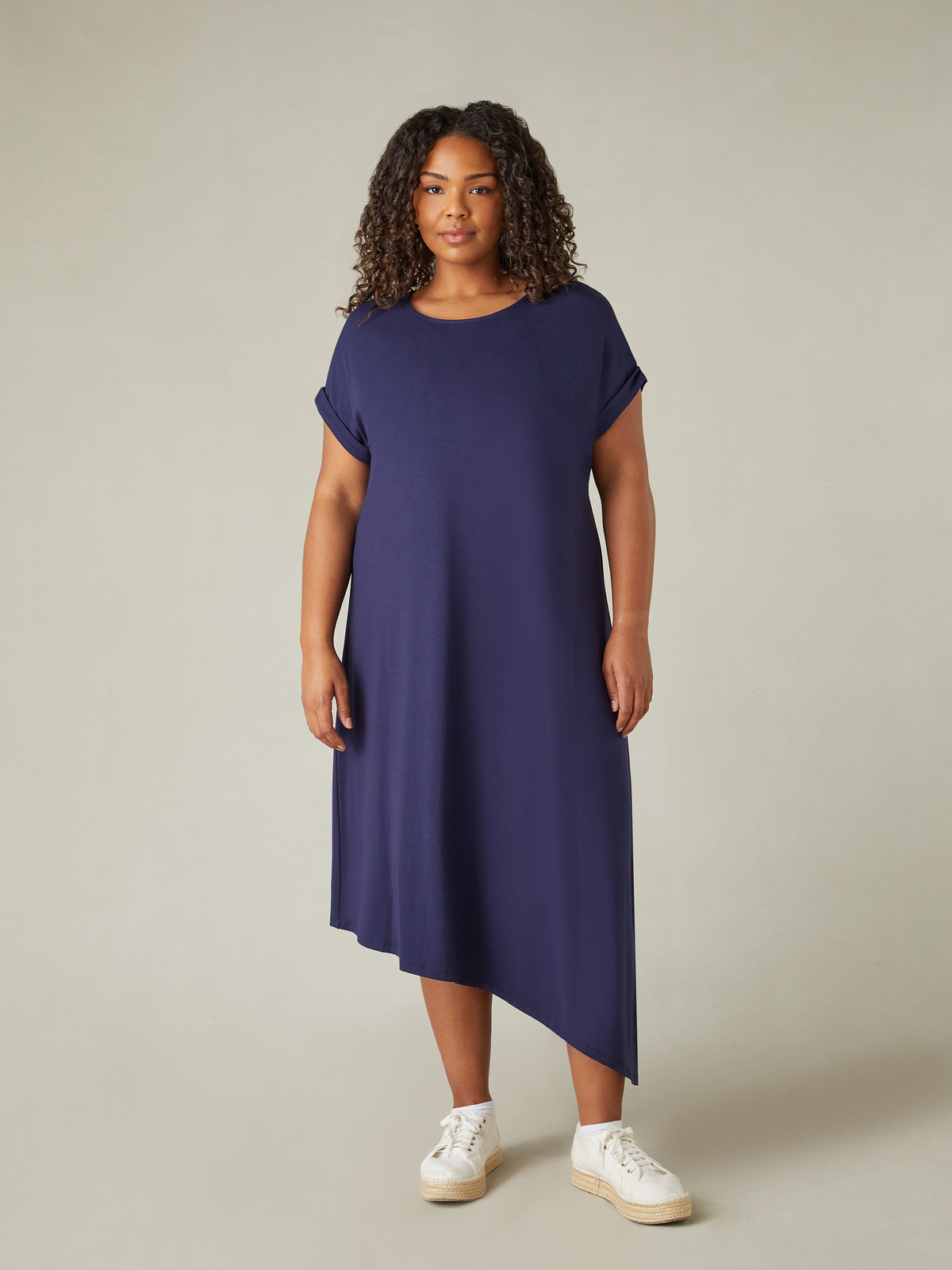 ASYMMETRY JERJEY DRESS