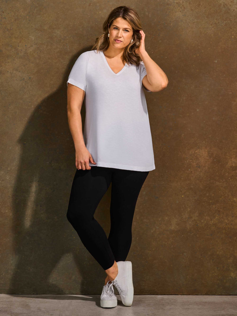 Tall Black Jersey Leggings