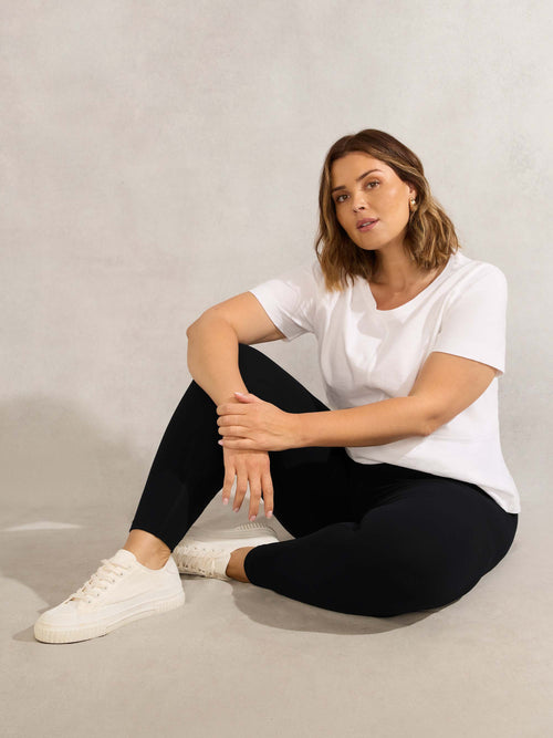 Black Jersey Leggings