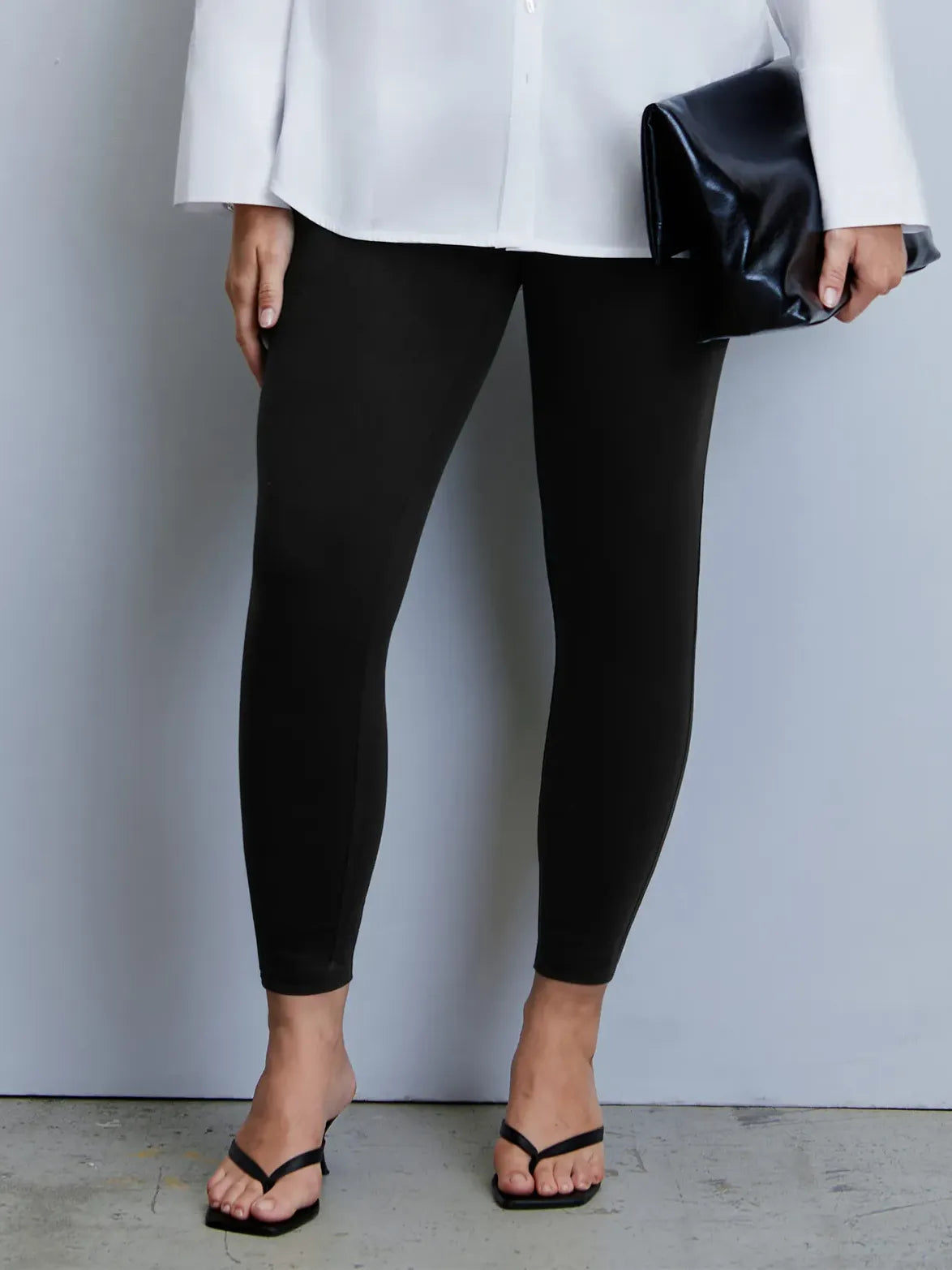 Petite Black Jersey Leggings