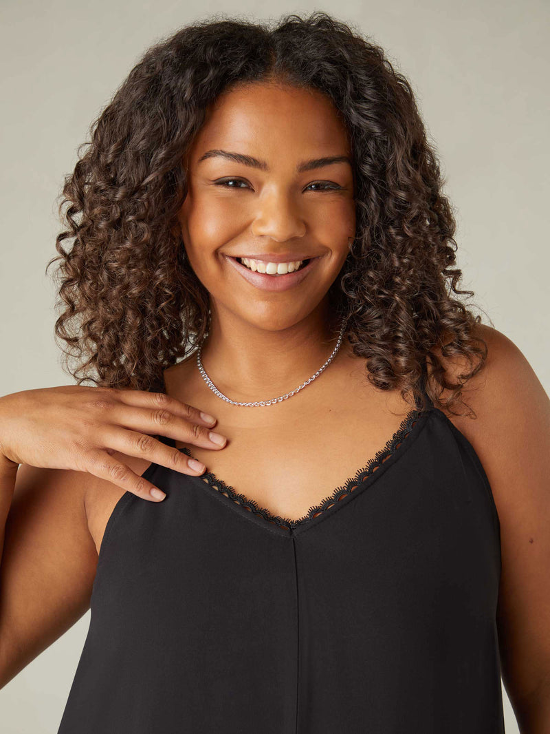 Black Hanky Hem Dress