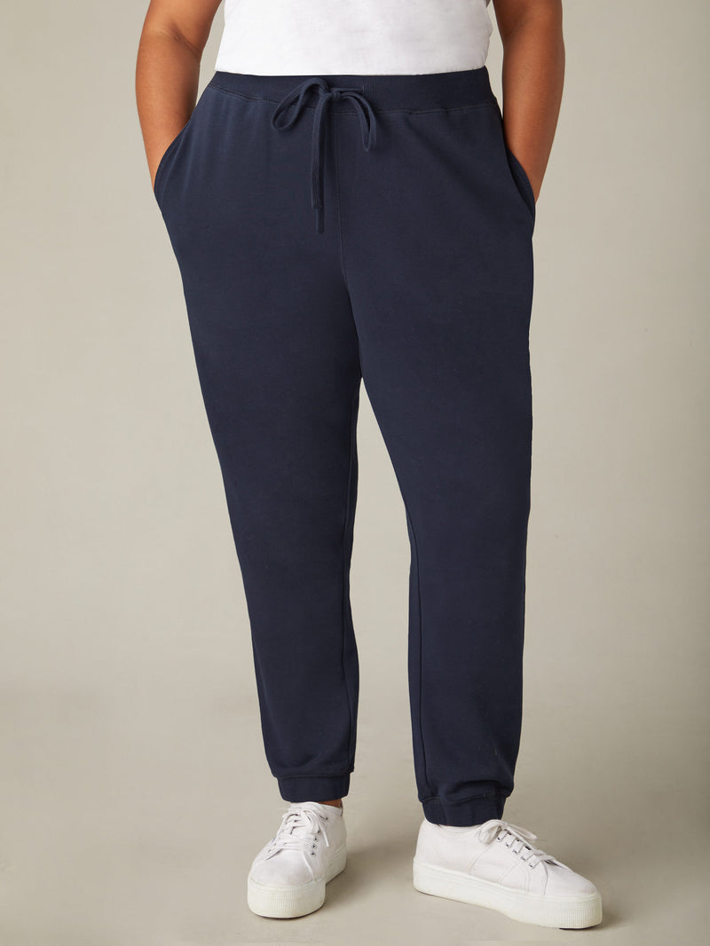 Navy Jersey Joggers