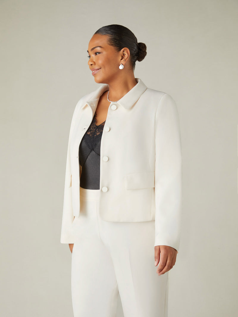 Ivory Short Tailored Jacket