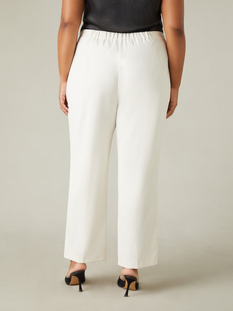 Ivory Tailored Side Split Trouser