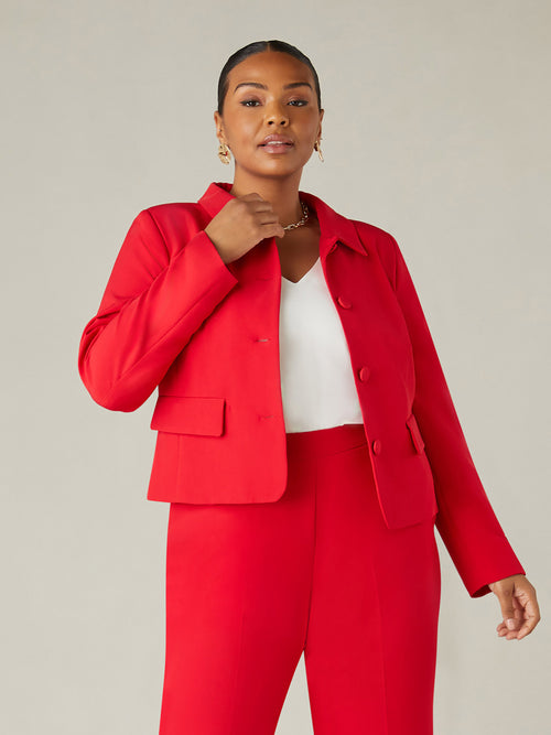 Red Short Tailored Jacket