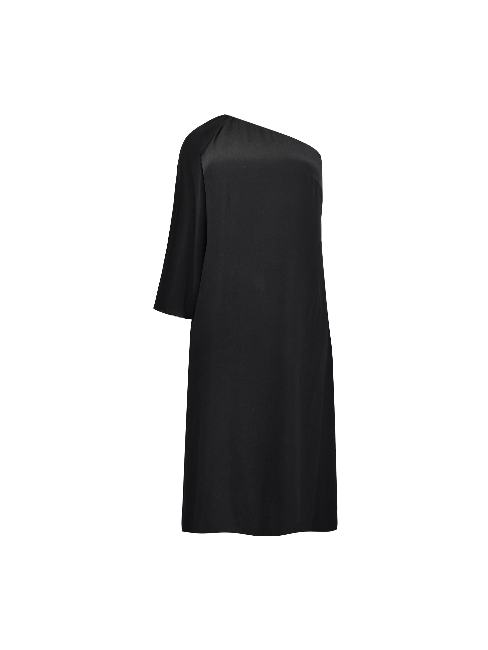 Black One Shoulder Maxi Dress