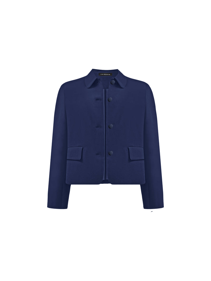 Navy Short Tailored Jacket