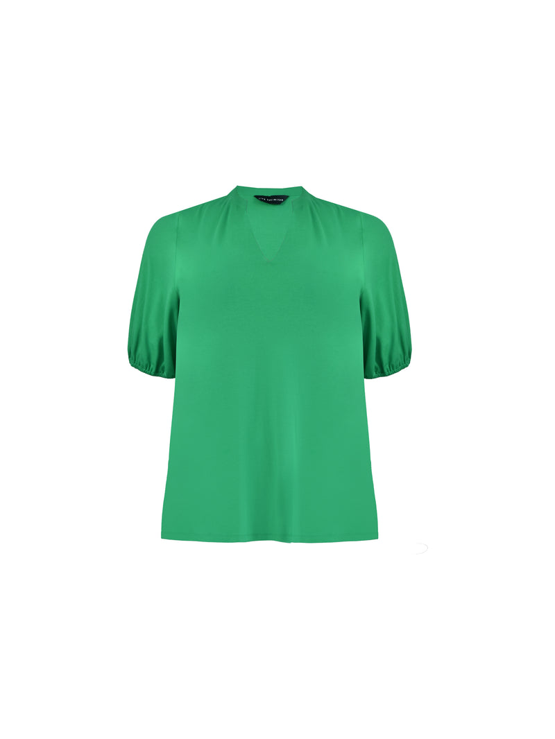 Green Jersey Blouse