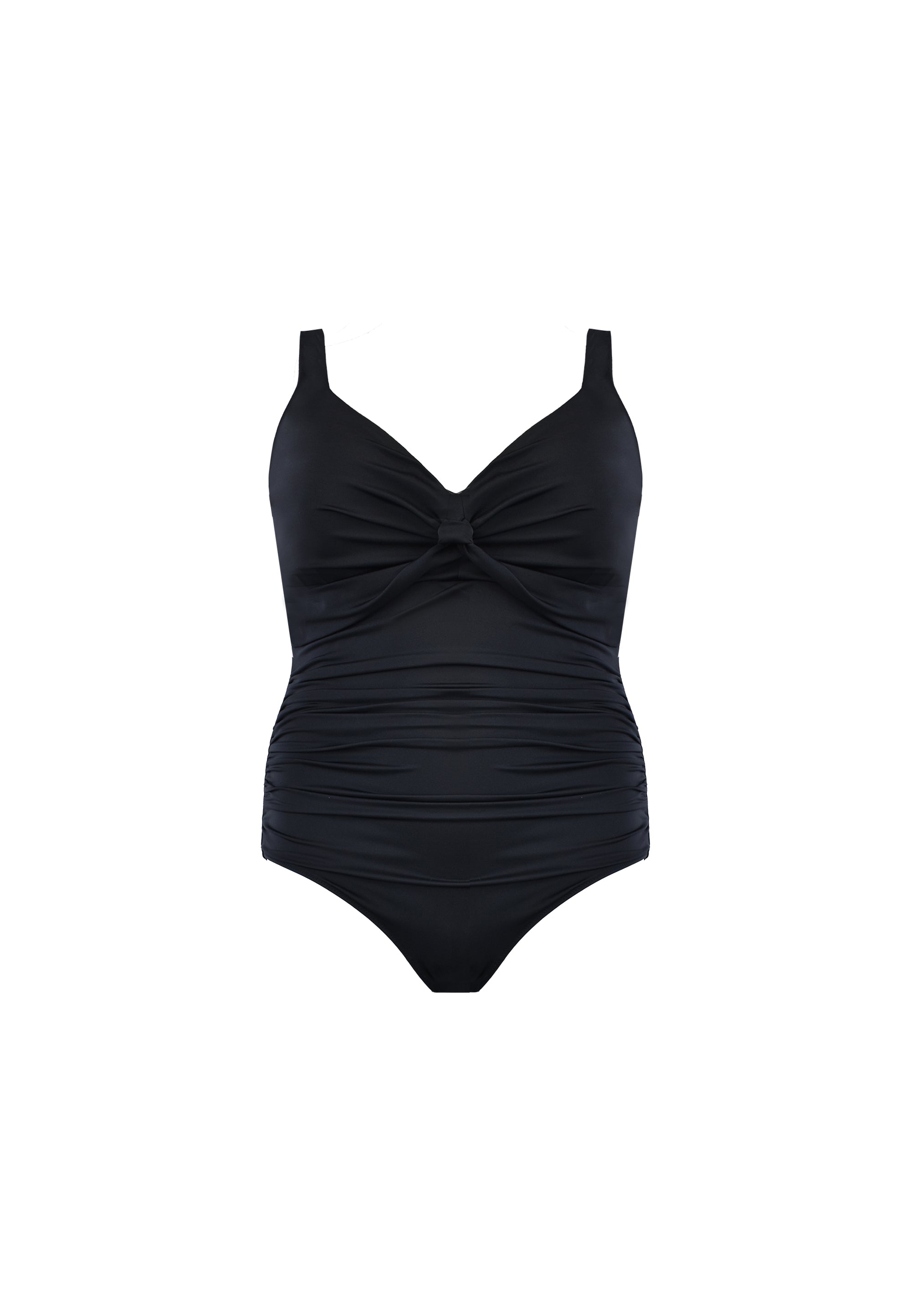 Black Twist Front Swimsuit