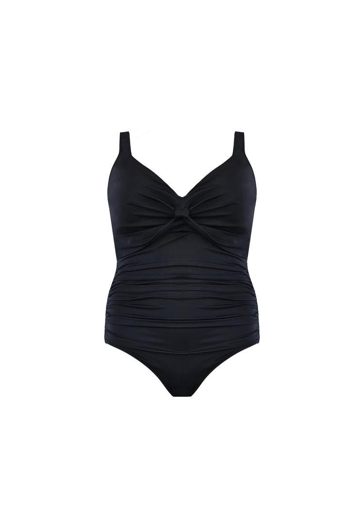 Black Twist Front Swimsuit