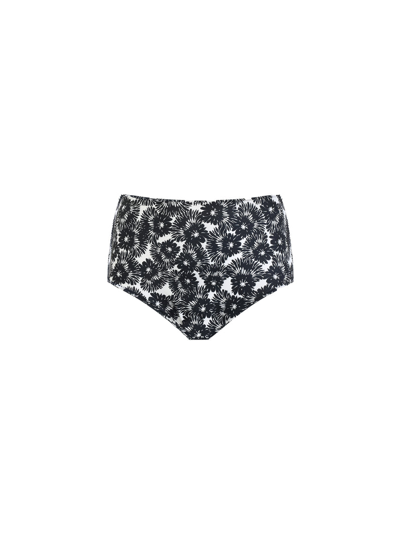 Mono Leaf Print Tankini Bottom