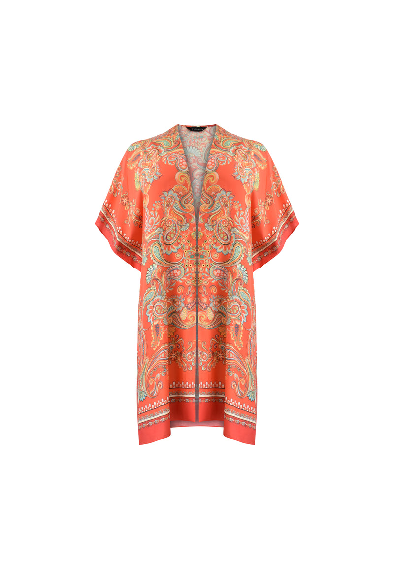 Multi Scarf Print Kimono