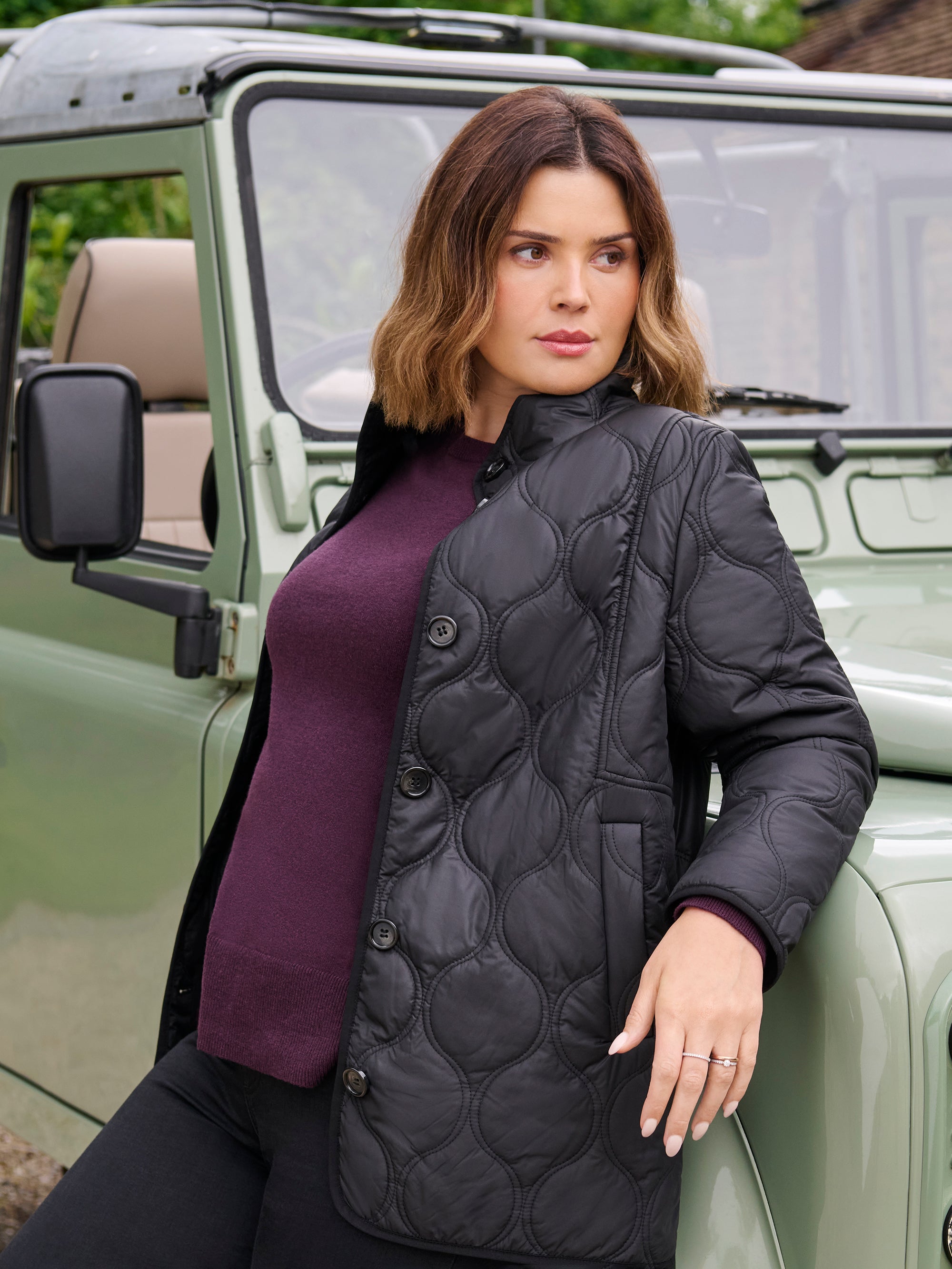 Black Quilted Jacket