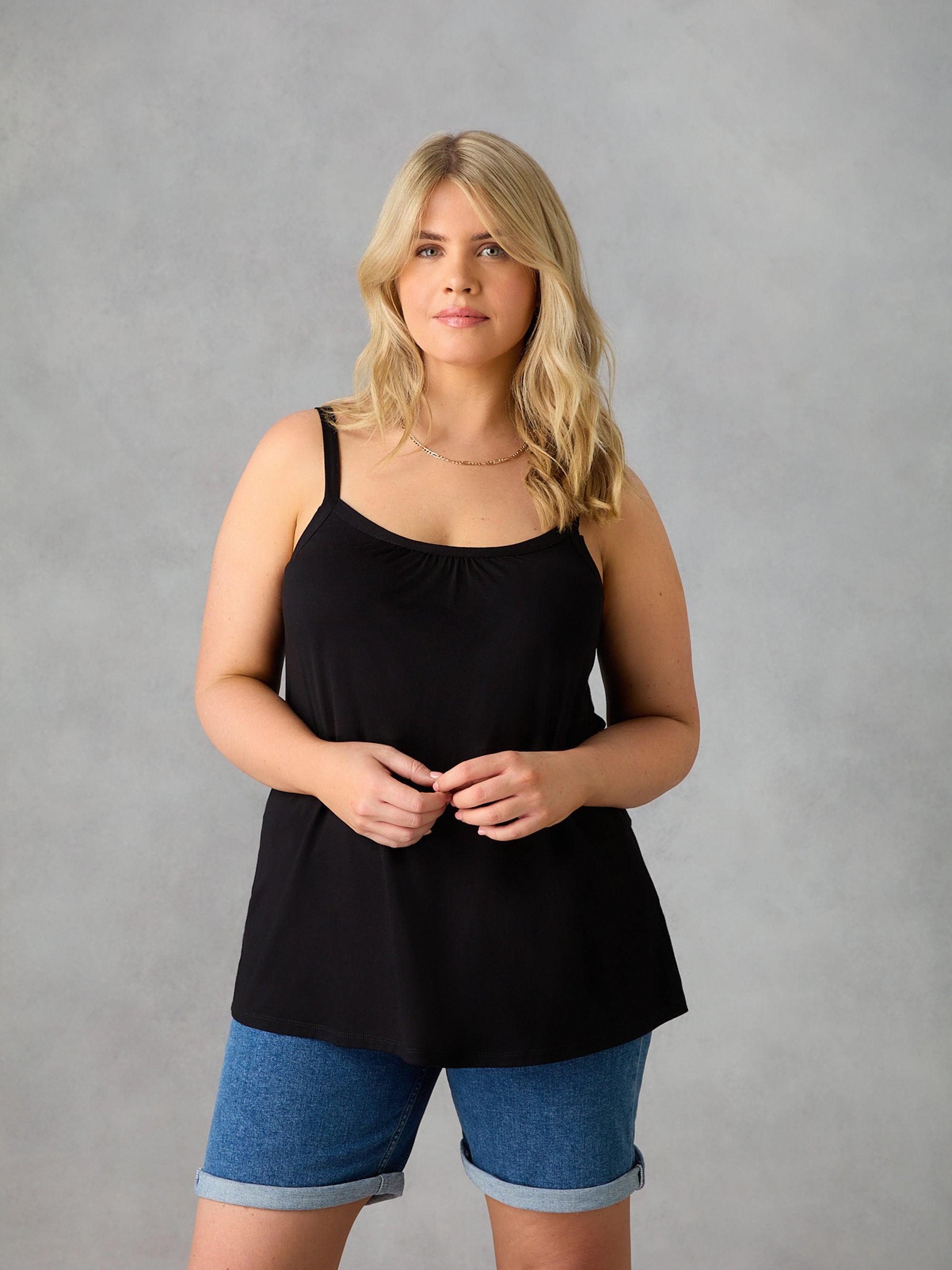 Black Jersey Cami