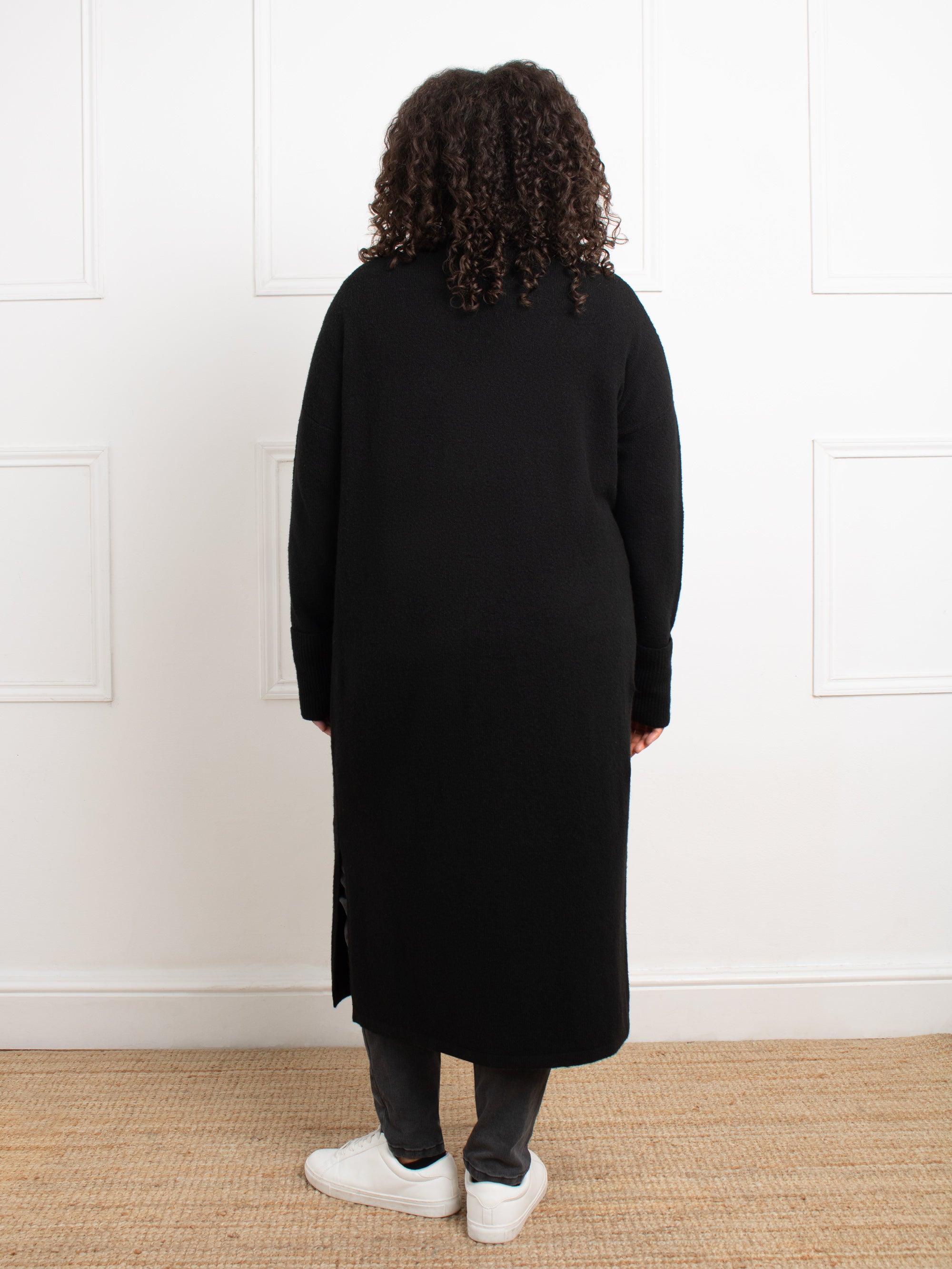 Black Longline Cardigan