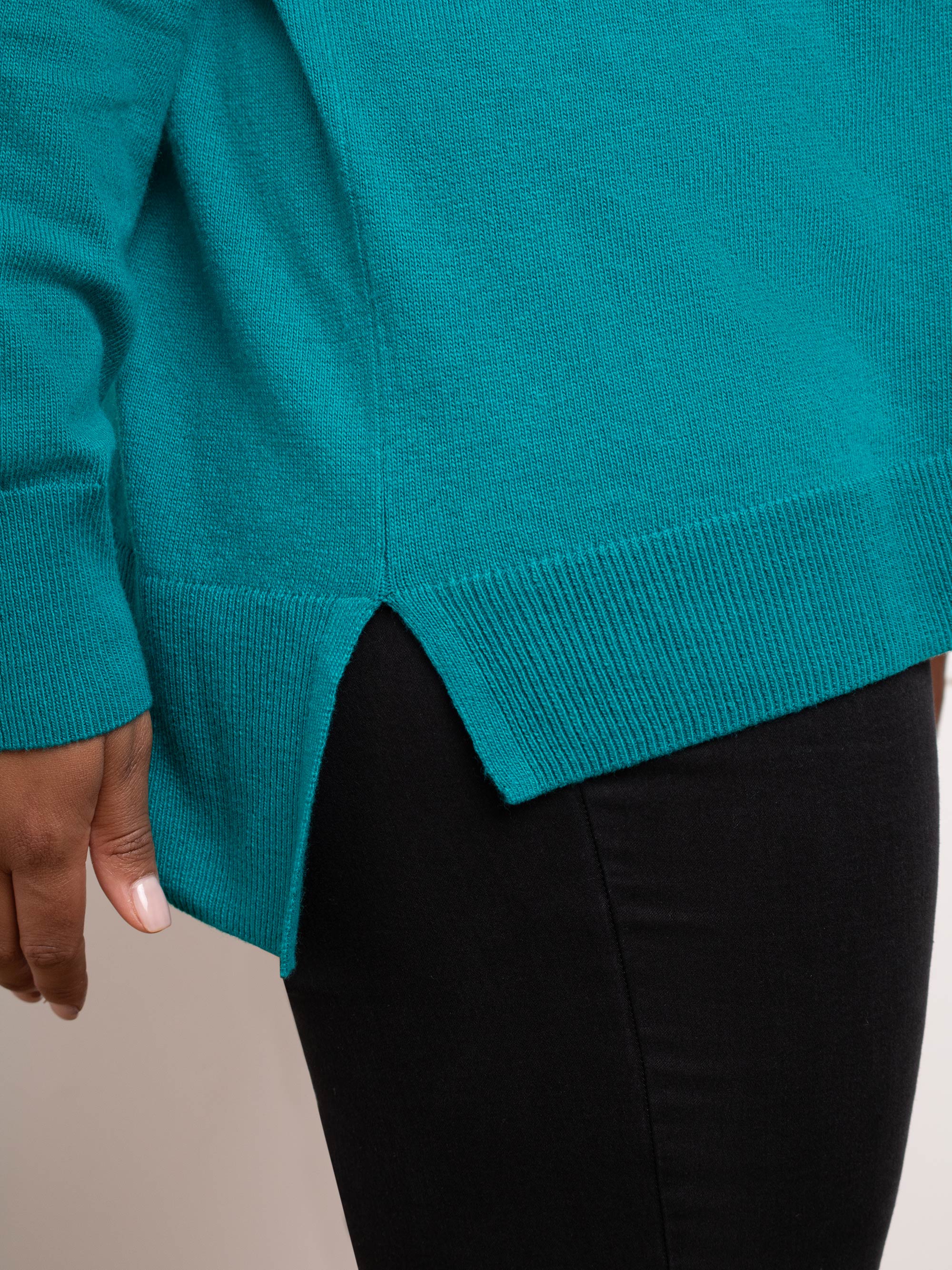 Green Roll Neck Jumper