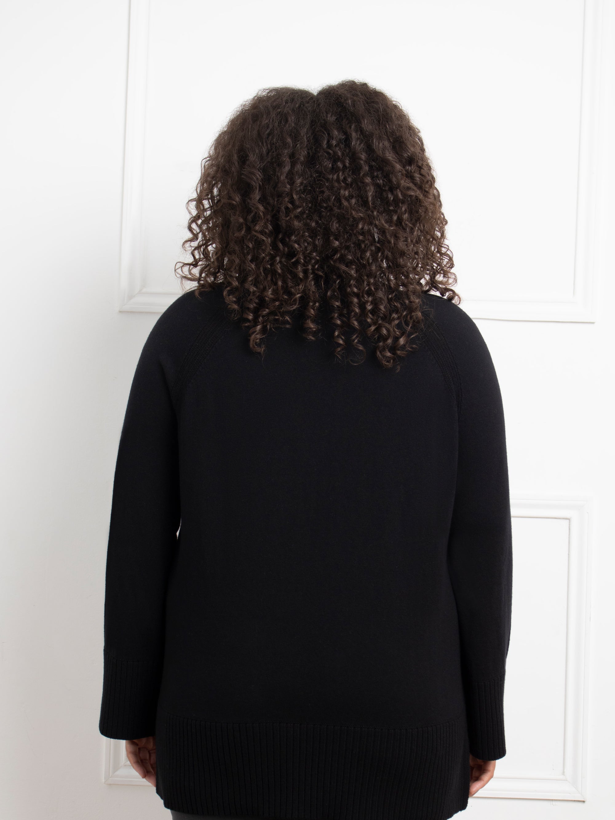 Black Mock Neck Jumper