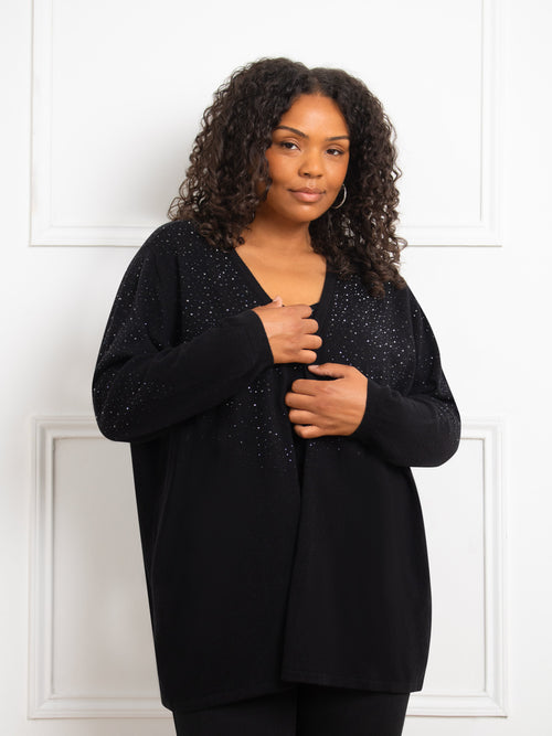 Black Sparkle Cardigan