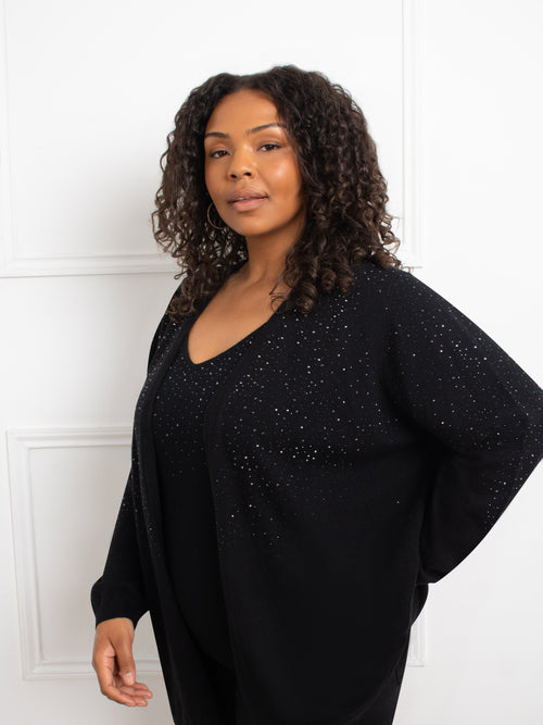 Black Sparkle Cardigan