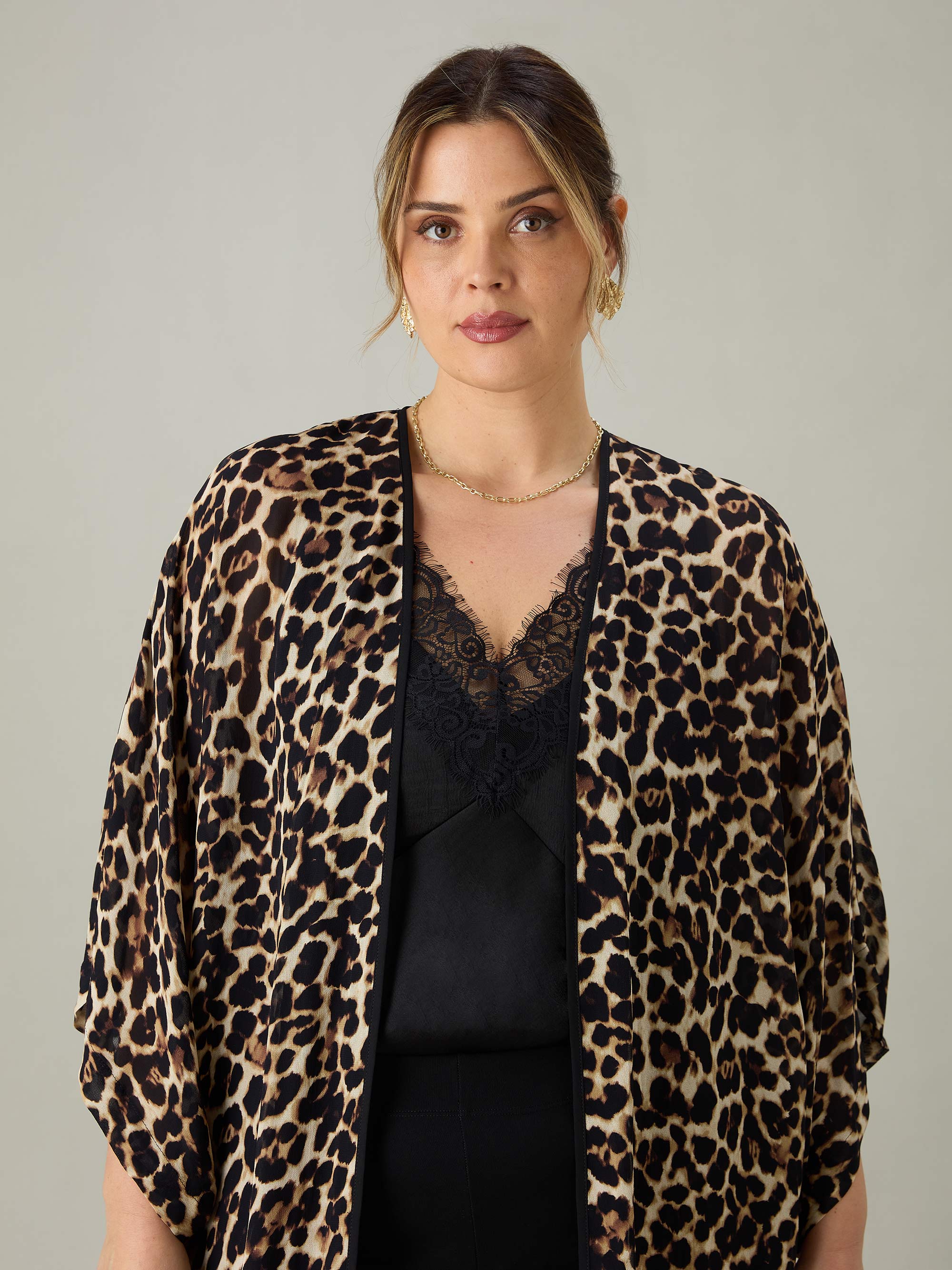 Leopard Print Kimono