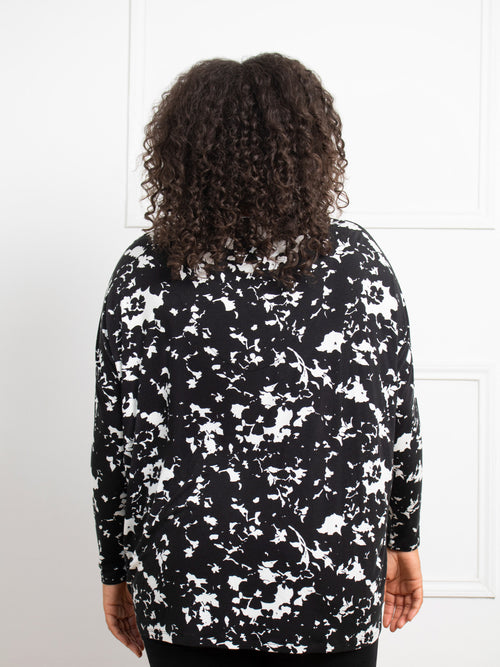 Mono Floral Jersey Longsleeve Top