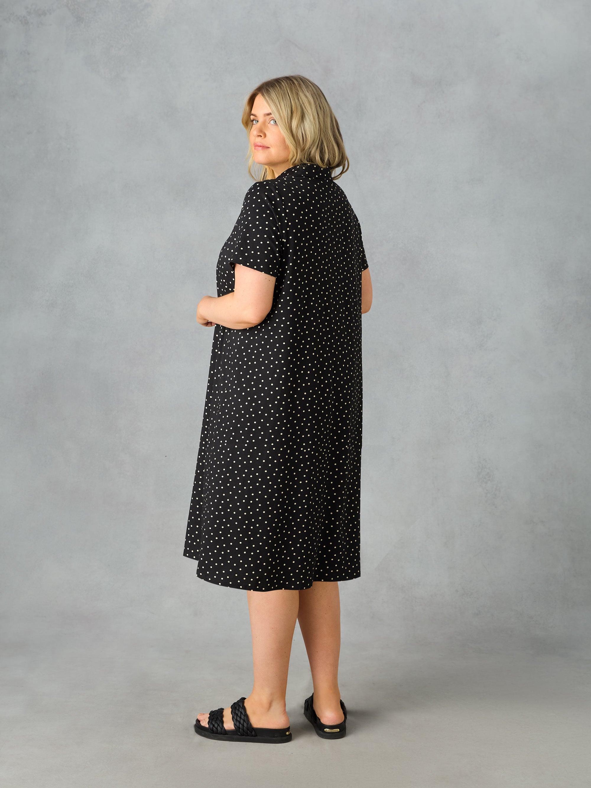 Mono Jersey Shirt Dress