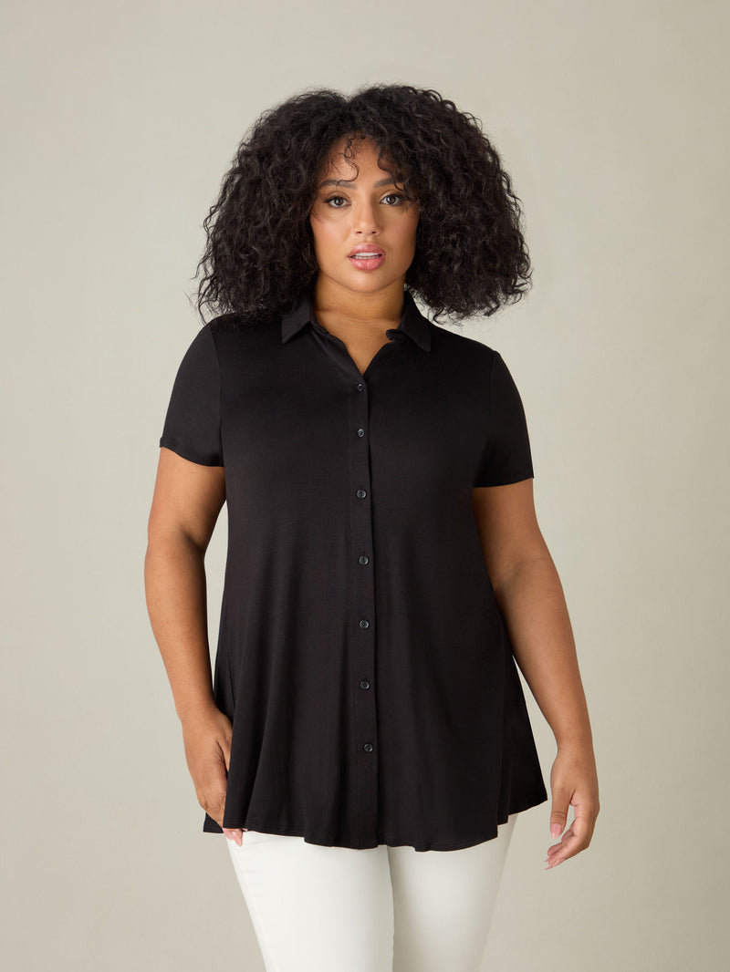 Black Jersey Shirt