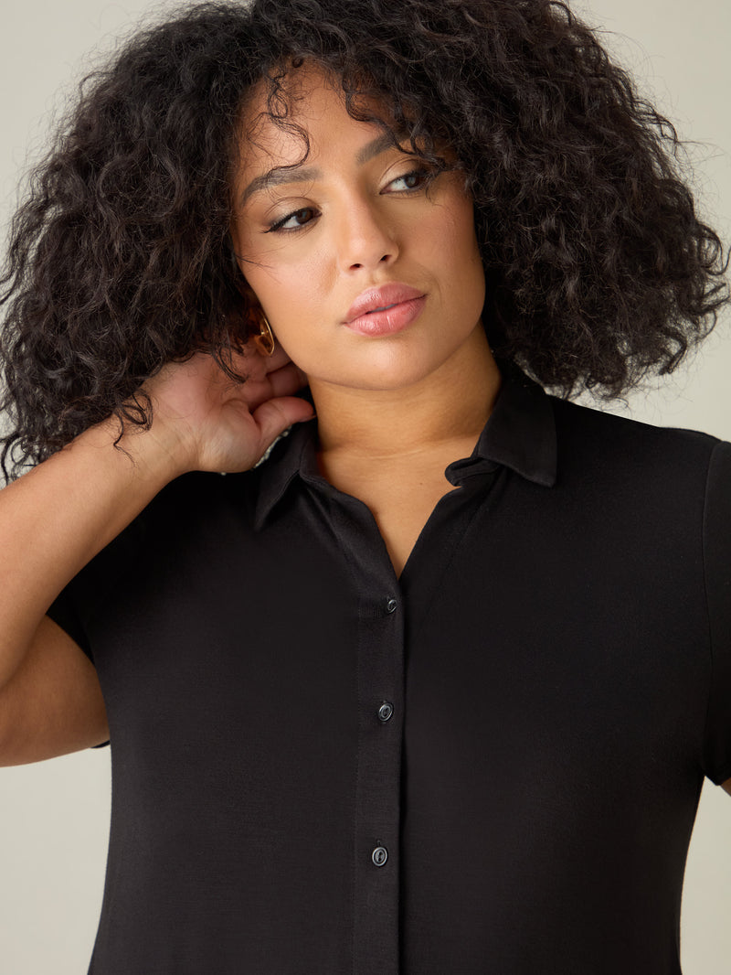 Black Jersey Shirt