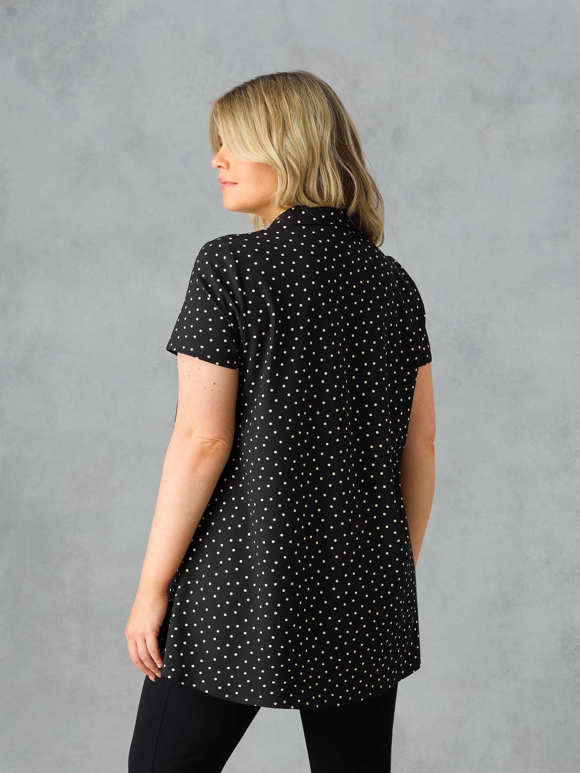 Mono Spot  Jersey Relaxed Shirt