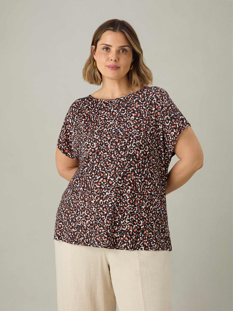 Multi Leopard Jersey T-Shirt