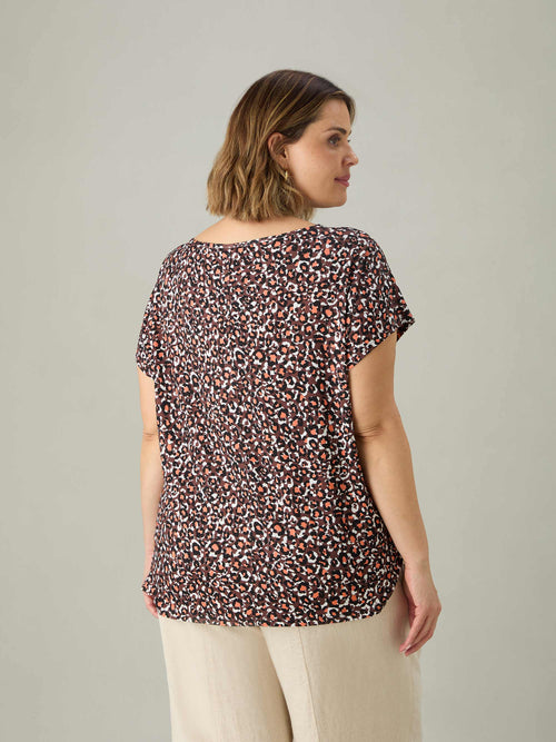 Multi Leopard Jersey T-Shirt