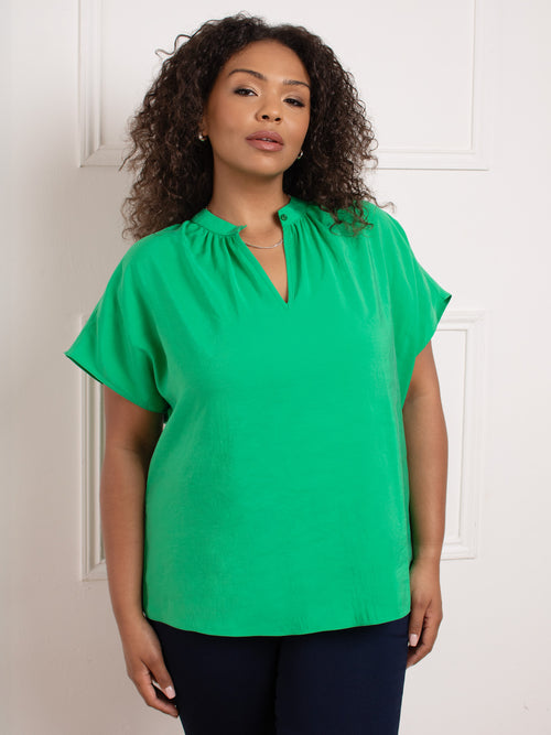 Green Highneck Top