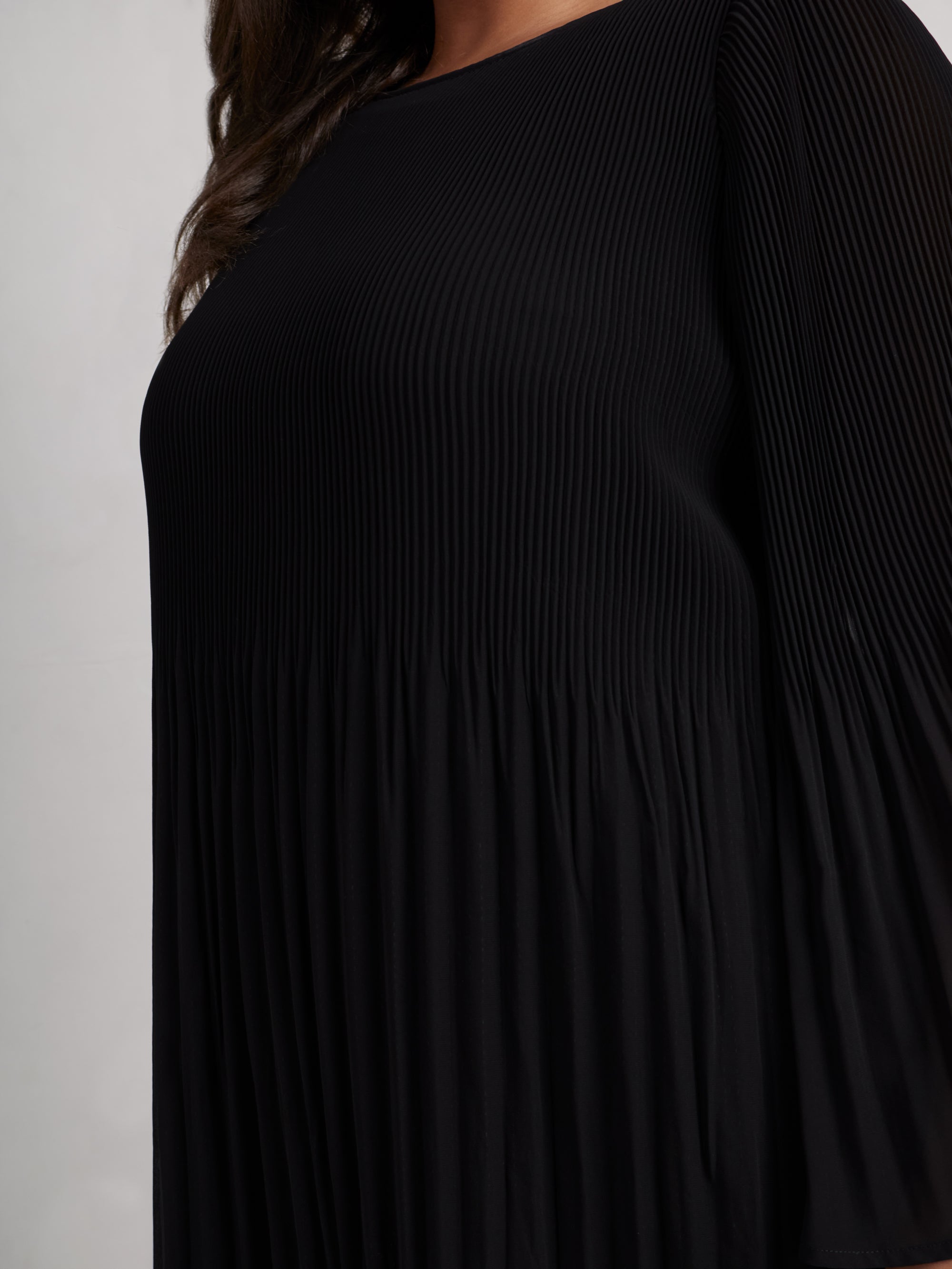 Black Pleated Dress