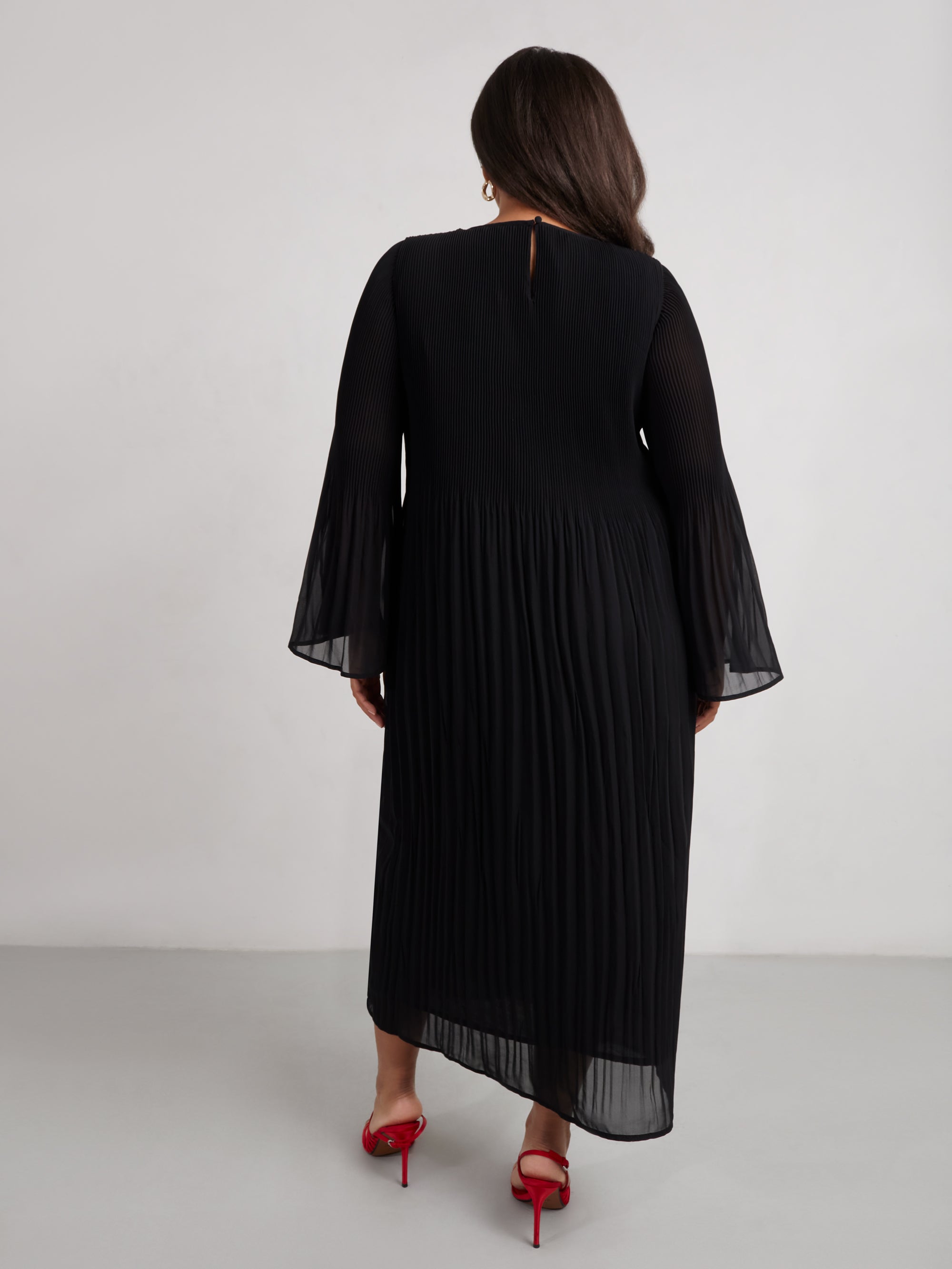 Black Pleated Dress