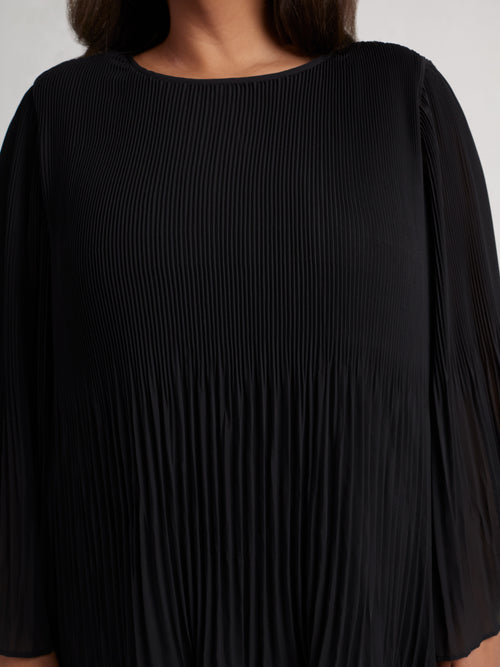 Black Pleated Top