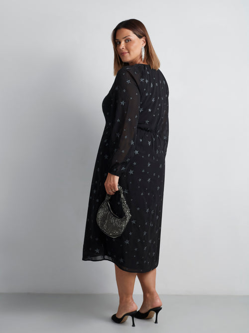 Star Embroidered Dress