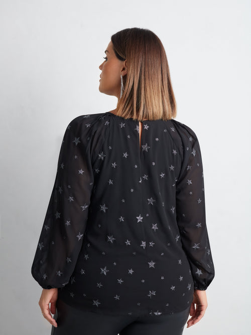 Star Embroidered Top