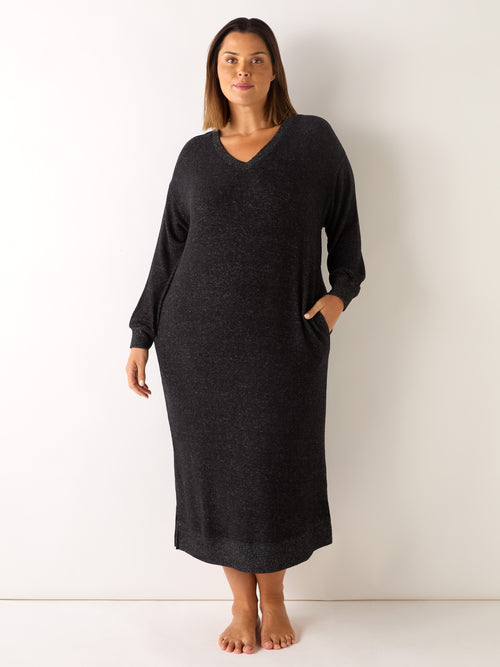 Grey Supersoft Midi Dress