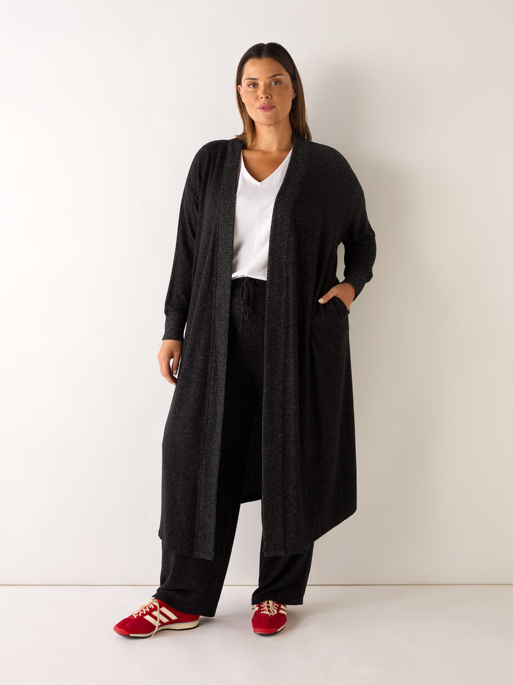 Grey Supersoft Maxi Cardigan