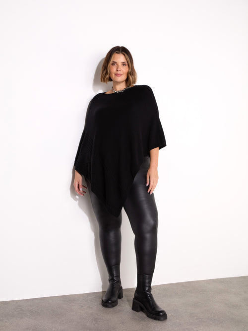 Black Faux Leather Legging