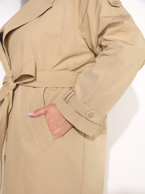 Neutral Classic Trench Coat