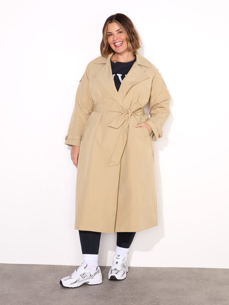 Neutral Classic Trench Coat