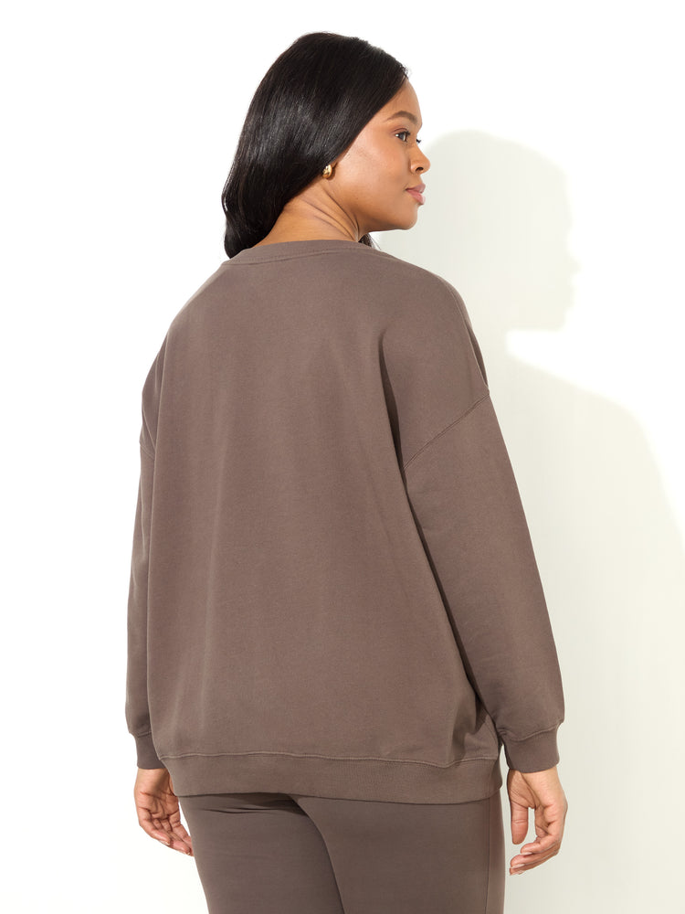 Mocha Oversized Live Sweatshirt