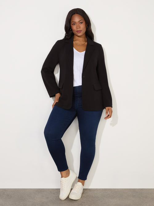 Black Ponte Relaxed Blazer