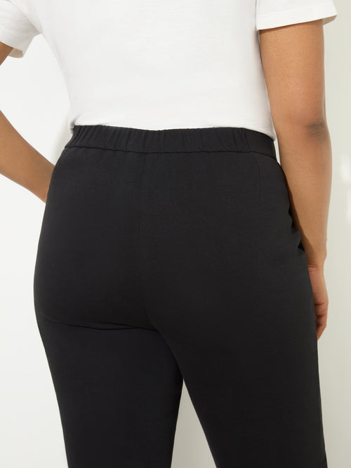 Petite Black Ponte Trouser