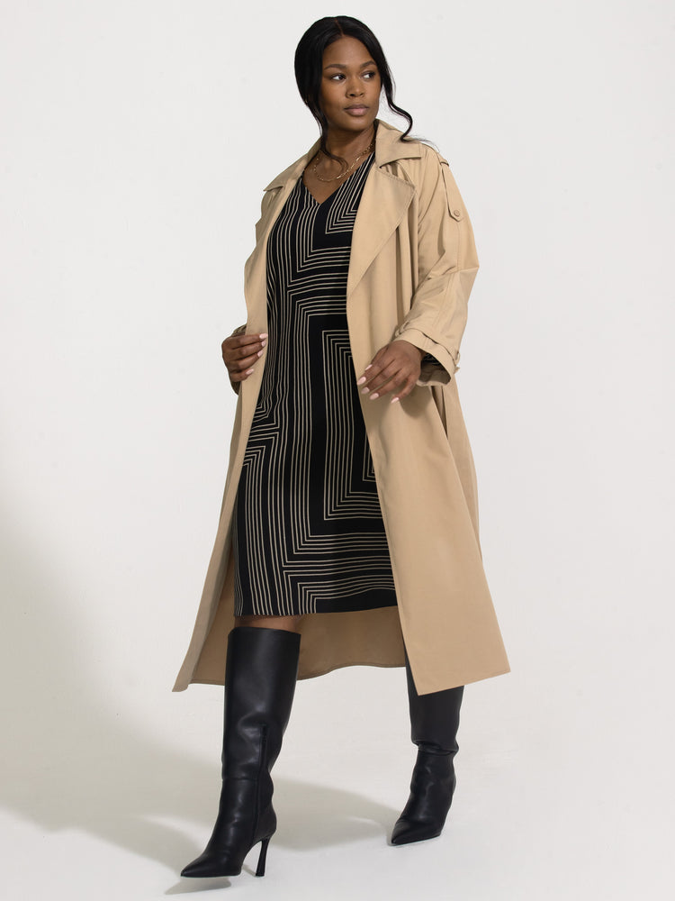 Neutral Classic Trench Coat