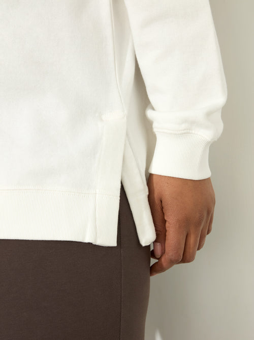 Ecru Seam Detail Sweatshirt