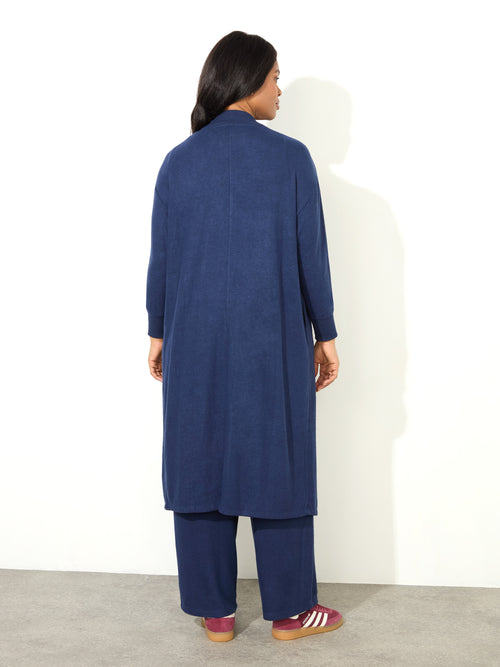 Navy Supersoft Maxi Cardigan